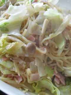 信州食材で♪レタスときのこの塩焼きそば♪-レシピのメイン写真