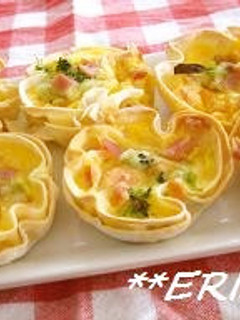 餃子の皮でミニキッシュ~♪♪-レシピのメイン写真