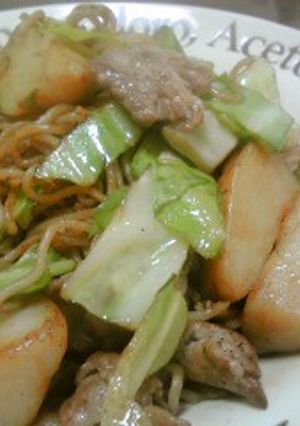 じゃがいも入り焼きそば♪-レシピのメイン写真