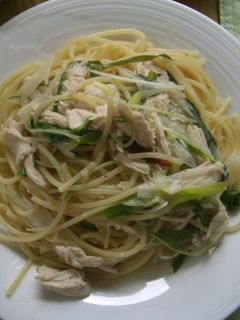 ささみとねぎのパスタ-レシピのメイン写真