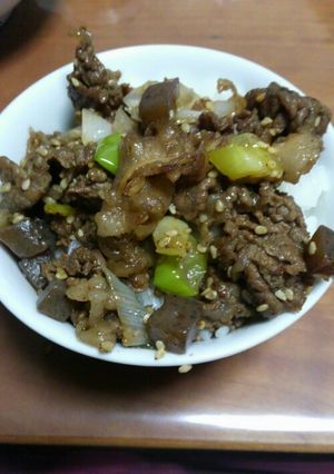 ご飯の友！牛肉こんにゃくすきやき風炒め-レシピのメイン写真