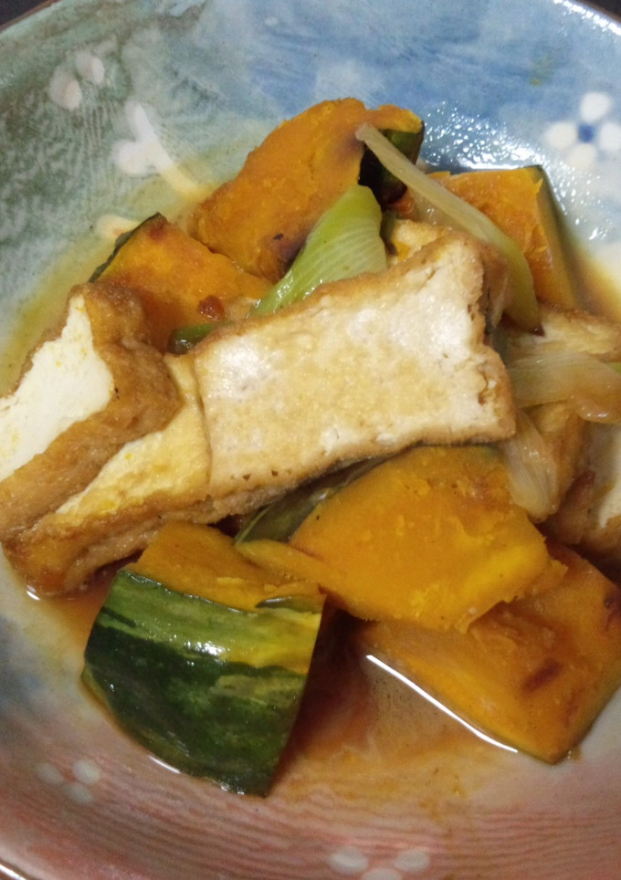 ☆かぼちゃと厚揚げの煮物☆-レシピのメイン写真