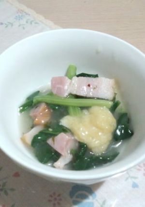 あと一品!小松菜の洋風煮浸し-レシピのメイン写真