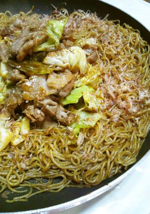味噌きゃべ豚乗っけ焼きそば-レシピのメイン写真