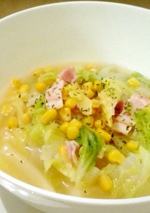 白菜とベーコンのほっこりスープ-レシピのメイン写真