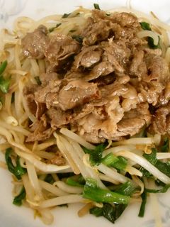 肉ニラもやし炒め-レシピのメイン写真