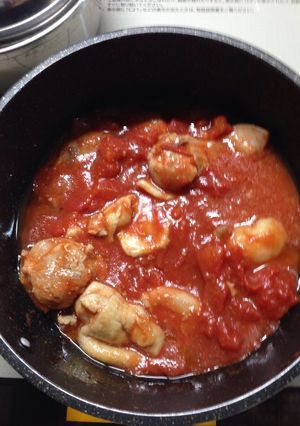 鶏肉のトマト煮込み-レシピのメイン写真