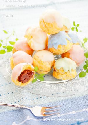 カラフル♪ポップなチョコぷちシュー♫-レシピのメイン写真