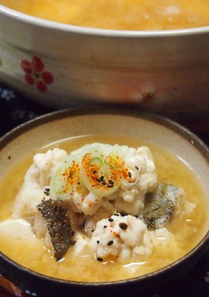 お出汁が最高♪土鍋で白子とタラの味噌汁-レシピのメイン写真