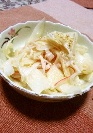 大根とカニかまの麺つゆマヨサラダ-レシピのメイン写真