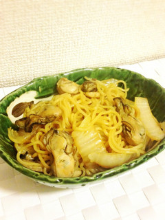 牡蠣とレモンの塩焼きそば-レシピのメイン写真