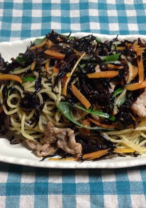 ひじき焼きそば-レシピのメイン写真