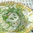 れんこんと水菜のツナサラダ