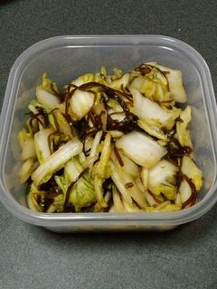 簡単!白菜の塩昆布あえ-レシピのメイン写真