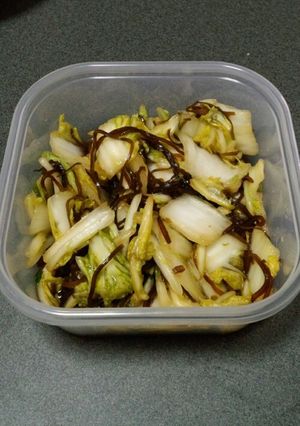 簡単！白菜の塩昆布あえ-レシピのメイン写真