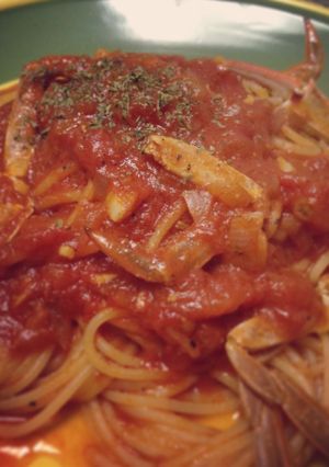 ワタリガニのトマトソースパスタ-レシピのメイン写真
