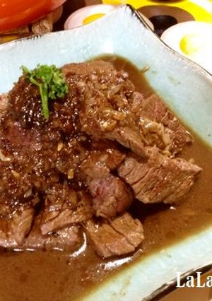 バルサミコ酢で濃厚ステーキソース♪-レシピのメイン写真