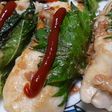 ヘルシー♪鶏胸肉の梅チーズ大葉挟み焼き
