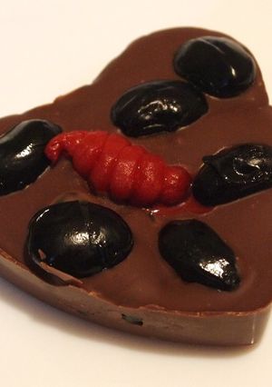 黒豆な♡ハートチョコ-レシピのメイン写真