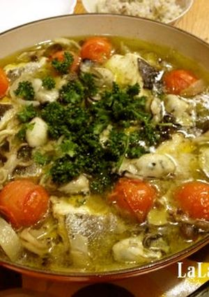 タラ・牡蠣・キノコのイタリアンオイル煮-レシピのメイン写真