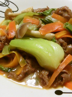 ☆牛肉と青梗菜のオイスターソース旨炒め☆-レシピのメイン写真