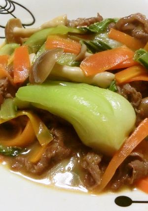 ☆牛肉と青梗菜のオイスターソース旨炒め☆-レシピのメイン写真