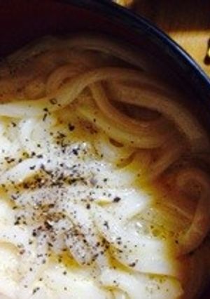 簡単!和風カルボナーラうどん☻-レシピのメイン写真