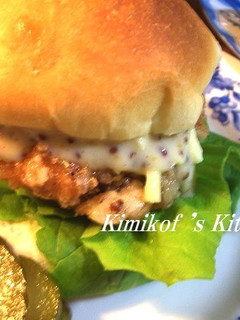 ハニーマスタードチキンバーガー-レシピのメイン写真
