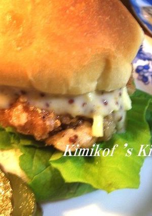 ハニーマスタードチキンバーガー-レシピのメイン写真
