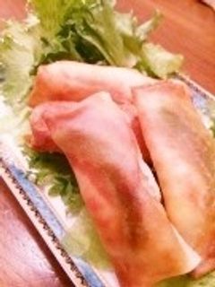 エビ春巻 はんぺん&スナップエンドウ入り-レシピのメイン写真