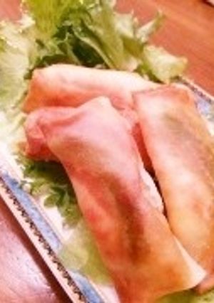 エビ春巻　はんぺん＆スナップエンドウ入り-レシピのメイン写真