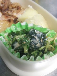 【お弁当に!】ワカメと水菜の和え物-レシピのメイン写真