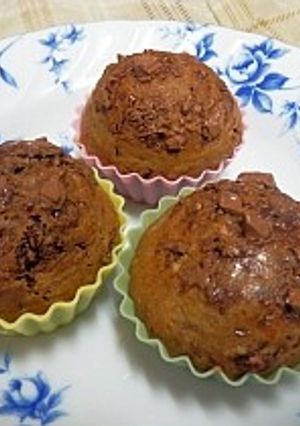 ワンボールで混ぜるだけ☆チョコマフィン-レシピのメイン写真