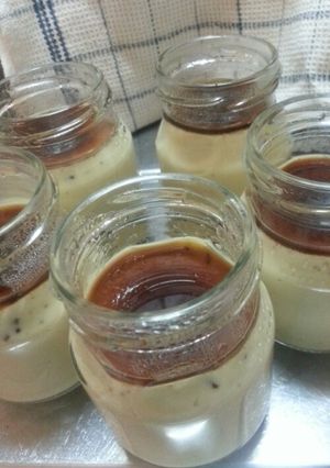 空き瓶で黒糖豆乳プリン［圧力鍋で超簡単］-レシピのメイン写真