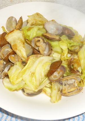 パパのアサリサワーキャベツ-レシピのメイン写真