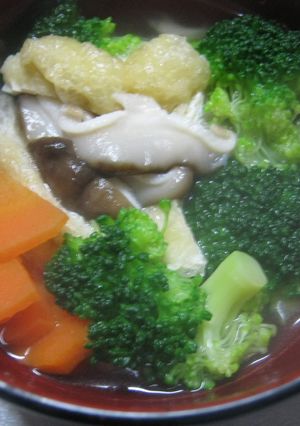 今日の味噌汁　ブロッコリー椎茸-レシピのメイン写真