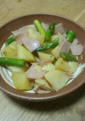 簡単！アスパラのジャーマンポテト風-レシピのメイン写真