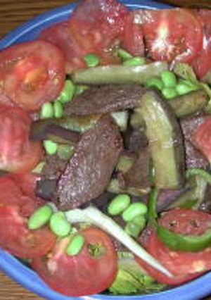 オカズの枝豆牛サラダ-レシピのメイン写真