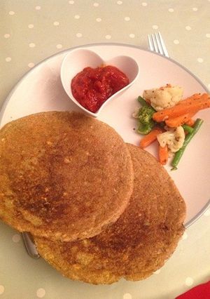 南インドの朝食クレープ：お米と豆のアダイ-レシピのメイン写真