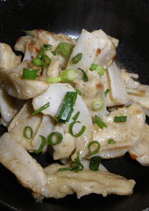矢じり(鶏軟骨)の炒め物-レシピのメイン写真