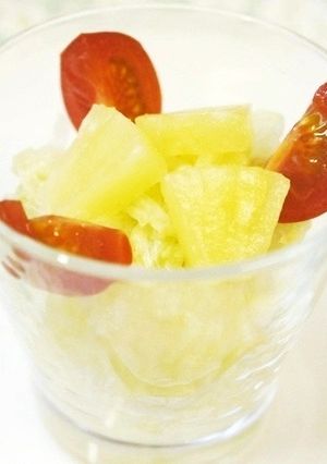 洋風!パイナップルと白菜の浅漬け-レシピのメイン写真