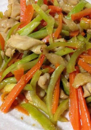 コールラビの鶏きんぴら-レシピのメイン写真