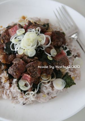 ステーキプレート(丼)-レシピのメイン写真