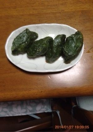HBで餃子の皮、ほうれん草生地の餃子-レシピのメイン写真