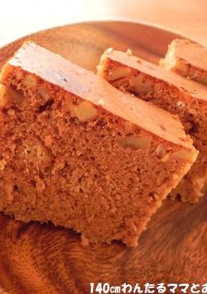 炊飯器で簡単★くるみ入りチョコカステラ-レシピのメイン写真