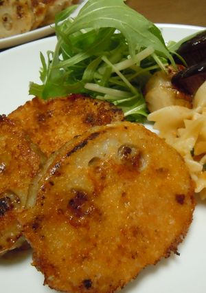 蓮根つくねチーズ焼き♪-レシピのメイン写真