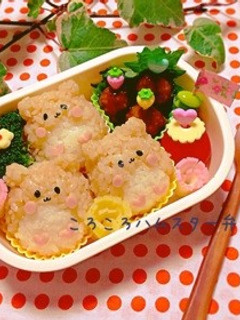 キャラ弁✳︎ころころハムスターおにぎり♡-レシピのメイン写真