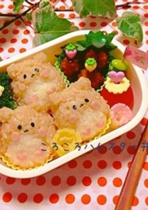 キャラ弁✳︎ころころハムスターおにぎり♡-レシピのメイン写真