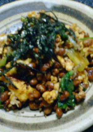 納豆とほうれん草の卵炒め-レシピのメイン写真