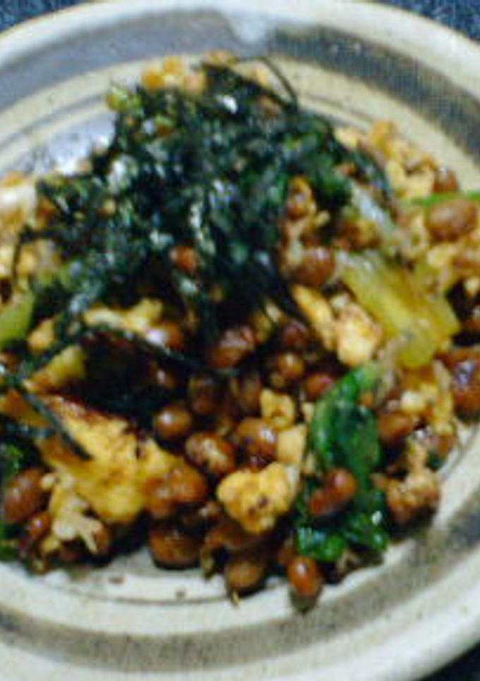 納豆とほうれん草の卵炒め-レシピのメイン写真